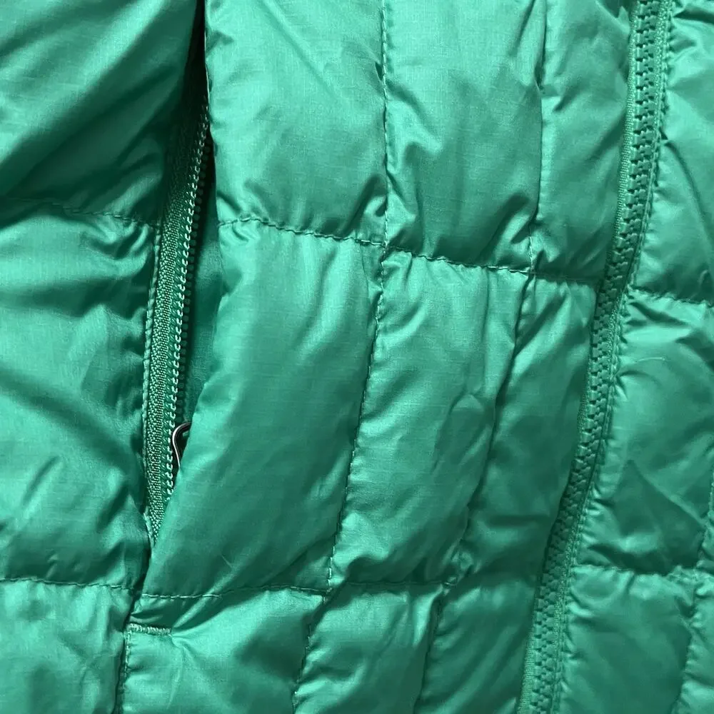 Marmot Girls 550 Fill Down Quilted Sol Puffer Vest Size L Green Outdoor Packable